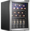image:imageAntarctic Star Mini Fridge 12 Bottle 48 Can Beverage Refrigerator Cooler with Glass Door for Soda Drinks or WineFreestanding Beverage Fridge for Home and Bar with Adjustable Shelving 13 Cu FtSilver