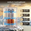 image:imageAntarctic Star Mini Fridge 130 Can Beverage Refrigerator Cooler with Glass DoorAdjustable Shelves amp Digital Temperature for Soda Beer or wine fridge for Home Office Bar 31cuftBlack