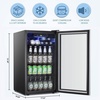 image:imageAntarctic Star Mini Fridge 130 Can Beverage Refrigerator Cooler with Glass DoorAdjustable Shelves amp Digital Temperature for Soda Beer or wine fridge for Home Office Bar 31cuftBlack