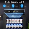 image:imageAntarctic Star Mini Fridge 130 Can Beverage Refrigerator Cooler with Glass DoorAdjustable Shelves amp Digital Temperature for Soda Beer or wine fridge for Home Office Bar 31cuftBlack