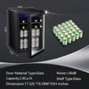 image:imageAntarctic Star Mini Fridge 130 Can Beverage Refrigerator Cooler with Glass DoorAdjustable Shelves amp Digital Temperature for Soda Beer or wine fridge for Home Office Bar 31cuftBlack