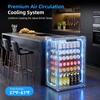 image:imageAntarctic Star Mini Fridge 130 Can Beverage Refrigerator Cooler with Glass DoorAdjustable Shelves amp Digital Temperature for Soda Beer or wine fridge for Home Office Bar 31cuftBlack
