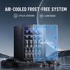 image:imageAntarctic Star Mini Fridge 130 Can Beverage Refrigerator Cooler with Glass DoorAdjustable Shelves amp Digital Temperature for Soda Beer or wine fridge for Home Office Bar 31cuftBlack