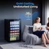 image:imageAntarctic Star Mini Fridge 130 Can Beverage Refrigerator Cooler with Glass DoorAdjustable Shelves amp Digital Temperature for Soda Beer or wine fridge for Home Office Bar 31cuftBlack