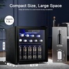image:imageAntarctic Star Mini Fridge Beverage Refrigerator 10L Small Drink Fridge for Bedroom beverage cooler with Digital Temp Adjustment 4061F Ideal for Bedroom Dormitory Office Bar and KitchenBlack