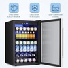 image:imageAntarctic Star Mini Fridge Beverage Refrigerator 10L Small Drink Fridge for Bedroom beverage cooler with Digital Temp Adjustment 4061F Ideal for Bedroom Dormitory Office Bar and KitchenSilver