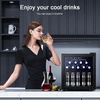 image:imageAntarctic Star Mini Fridge Beverage Refrigerator 10L Small Drink Fridge for Bedroom beverage cooler with Digital Temp Adjustment 4061F Ideal for Bedroom Dormitory Office Bar and KitchenBlack