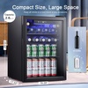 image:imageAntarctic Star Mini Fridge Beverage Refrigerator 10L Small Drink Fridge for Bedroom beverage cooler with Digital Temp Adjustment 4061F Ideal for Bedroom Dormitory Office Bar and KitchenBlack