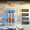 image:imageAntarctic Star Mini Fridge Beverage Refrigerator 10L Small Drink Fridge for Bedroom beverage cooler with Digital Temp Adjustment 4061F Ideal for Bedroom Dormitory Office Bar and KitchenBlack