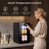 image:imageAntarctic Star Mini Fridge Beverage Refrigerator 10L Small Drink Fridge for Bedroom beverage cooler with Digital Temp Adjustment 4061F Ideal for Bedroom Dormitory Office Bar and KitchenBlack