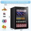image:imageAntarctic Star Mini Fridge Beverage Refrigerator 10L Small Drink Fridge for Bedroom beverage cooler with Digital Temp Adjustment 4061F Ideal for Bedroom Dormitory Office Bar and KitchenBlack