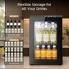image:imageAntarctic Star Mini Fridge Beverage Refrigerator 10L Small Drink Fridge for Bedroom beverage cooler with Digital Temp Adjustment 4061F Ideal for Bedroom Dormitory Office Bar and KitchenBlack
