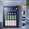 image:imageAntarctic Star Mini Fridge Beverage Refrigerator 10L Small Drink Fridge for Bedroom beverage cooler with Digital Temp Adjustment 4061F Ideal for Bedroom Dormitory Office Bar and KitchenBlack
