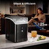 image:imageNugget Ice Maker Countertop Chewable Pebble Ice Machine  35Lbs24H Fast Ice Making SelfCleaning Sonic Ice Maker with Ice Basket amp Scoop Portable Ice Machine for HomeOfficePartyMatte Black