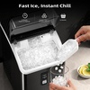 image:imageNugget Ice Maker Countertop Chewable Pebble Ice Machine  35Lbs24H Fast Ice Making SelfCleaning Sonic Ice Maker with Ice Basket amp Scoop Portable Ice Machine for HomeOfficePartyMatte Black