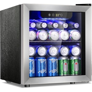 image:imageAntarctic Star Mini Fridge 12 Bottle 48 Can Beverage Refrigerator Cooler with Glass Door for Soda Drinks or WineFreestanding Beverage Fridge for Home and Bar with Adjustable Shelving 13 Cu FtSilver